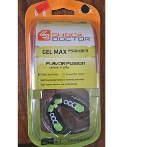 Shock Doctor Gel Max Power Flavor Fusion LimonTensity Youth Mouthguard‎